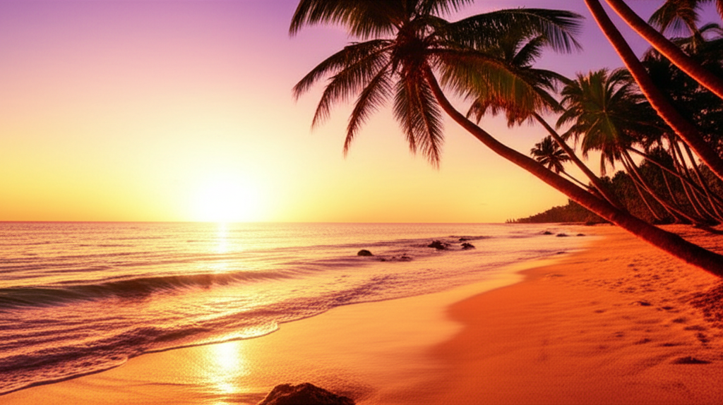 Tropical Paradise Scene